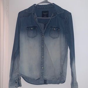 American Eagle Denim Snap Shirt